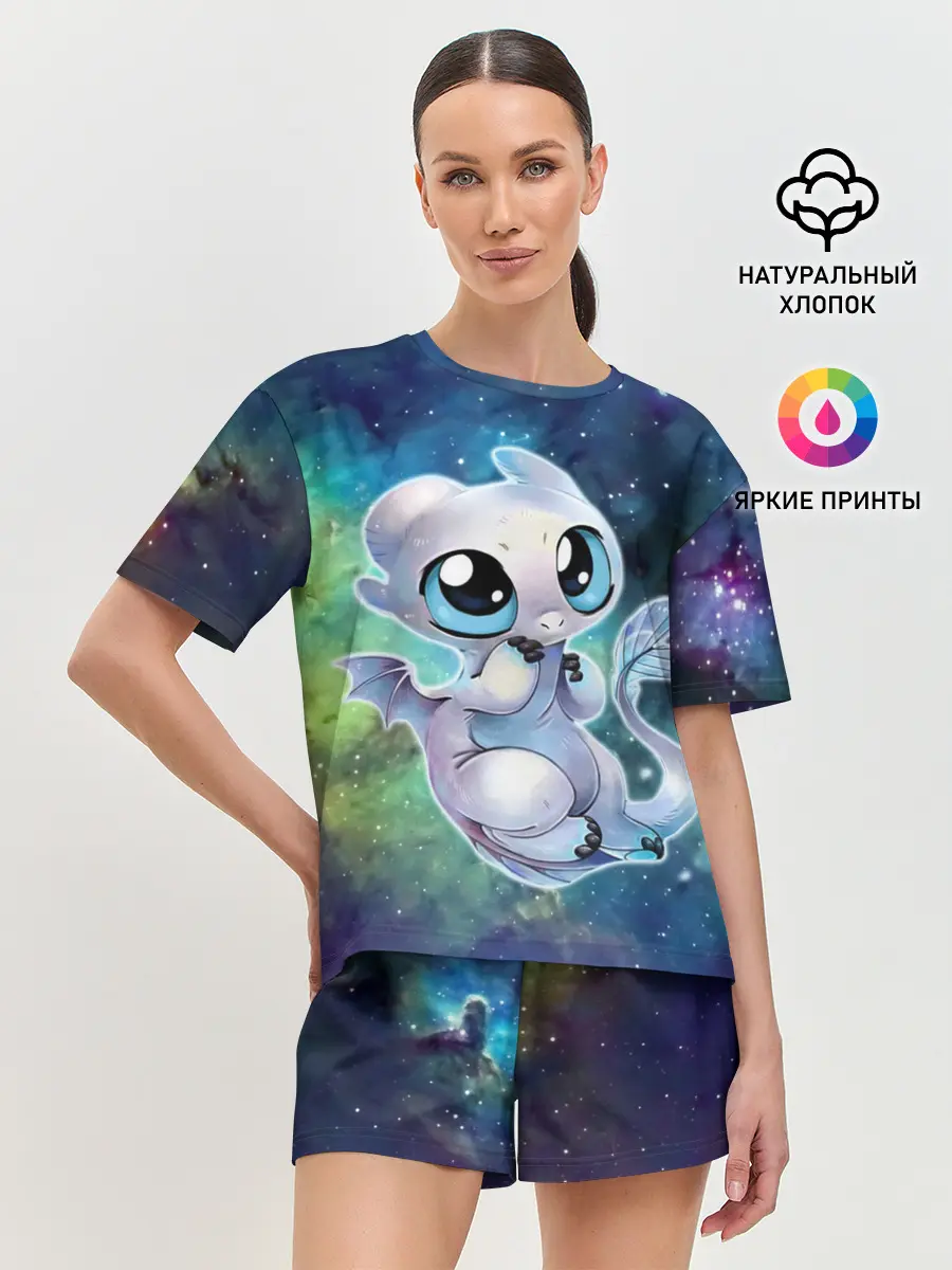 Женская пижама с шортами / дневная фурия