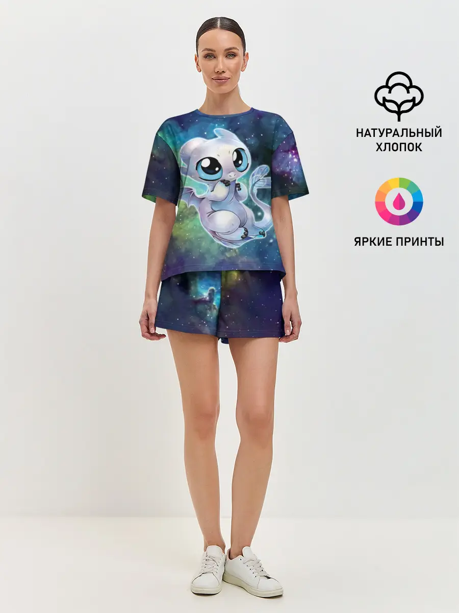 Женская пижама с шортами / дневная фурия