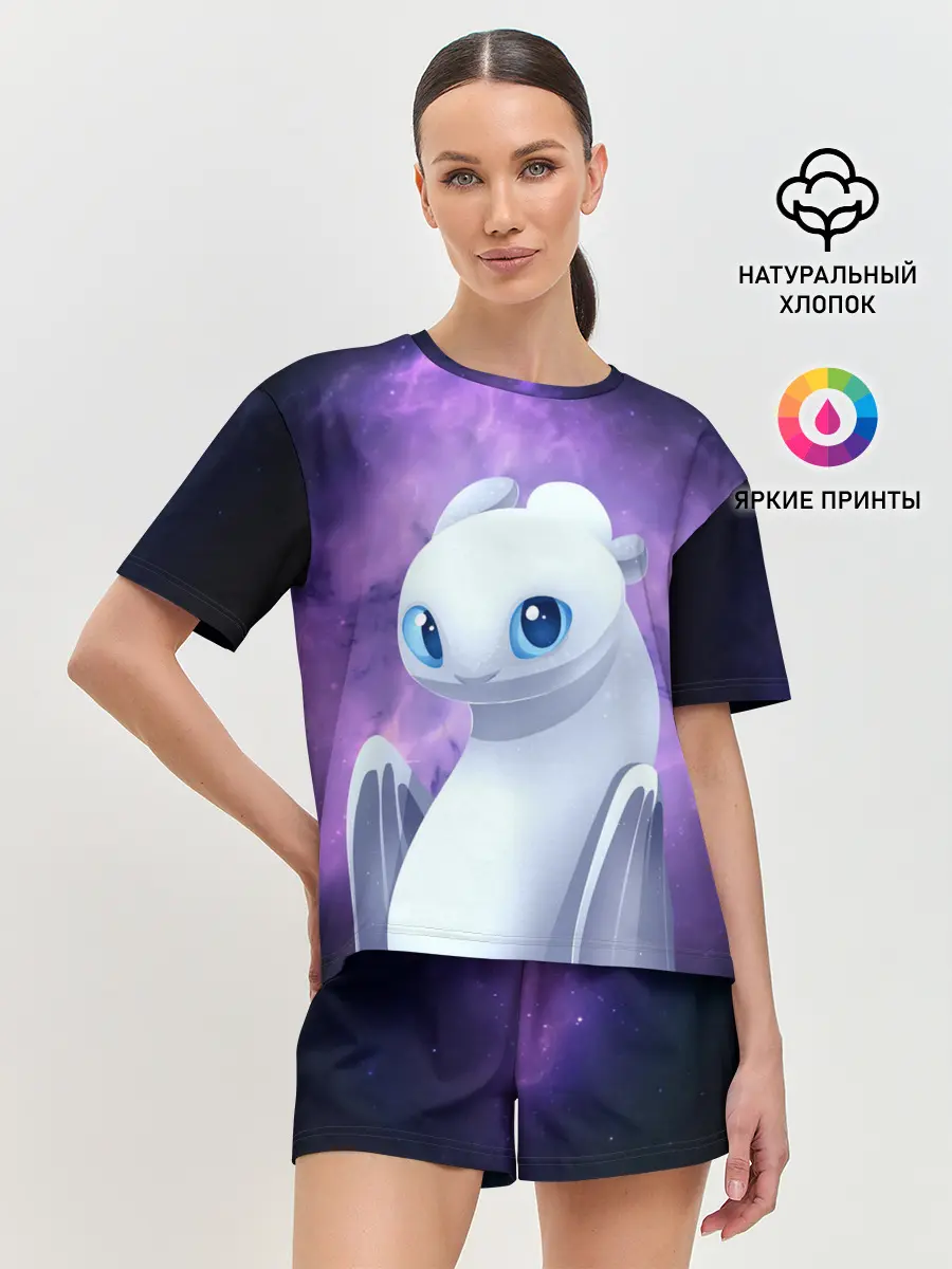 Женская пижама с шортами / дневная фурия