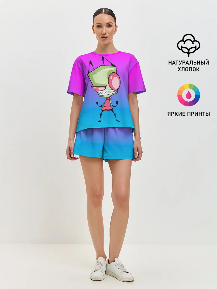 Женская пижама с шортами / Захватчик Зим