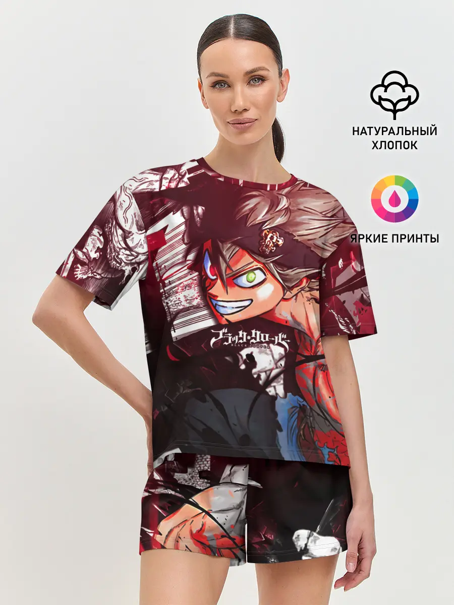 Женская пижама с шортами / Брутальный арт Асты