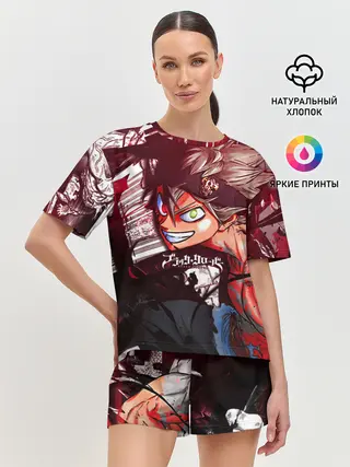 Женская пижама с шортами / Брутальный арт Асты