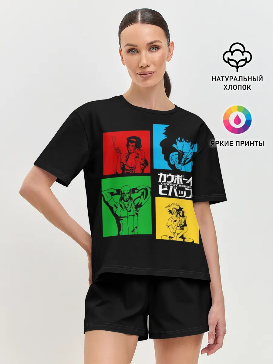 Женская пижама с шортами / Ковбой Бибоп