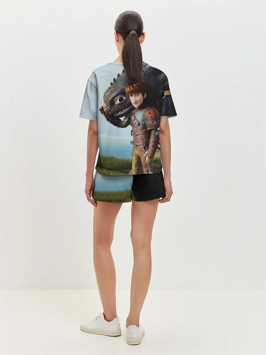 Женская пижама с шортами / Как приручить дракона