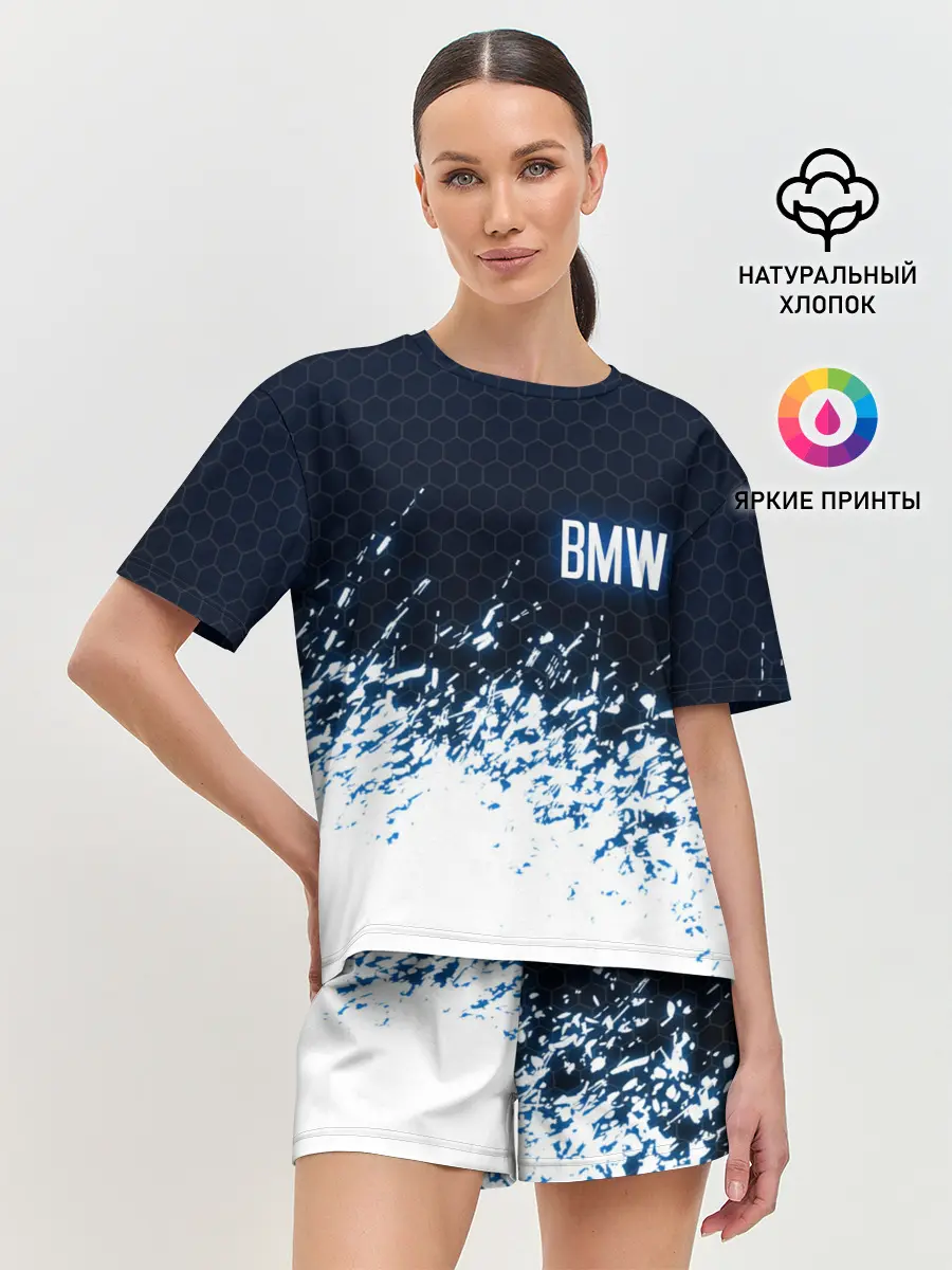 Женская пижама с шортами / BMW