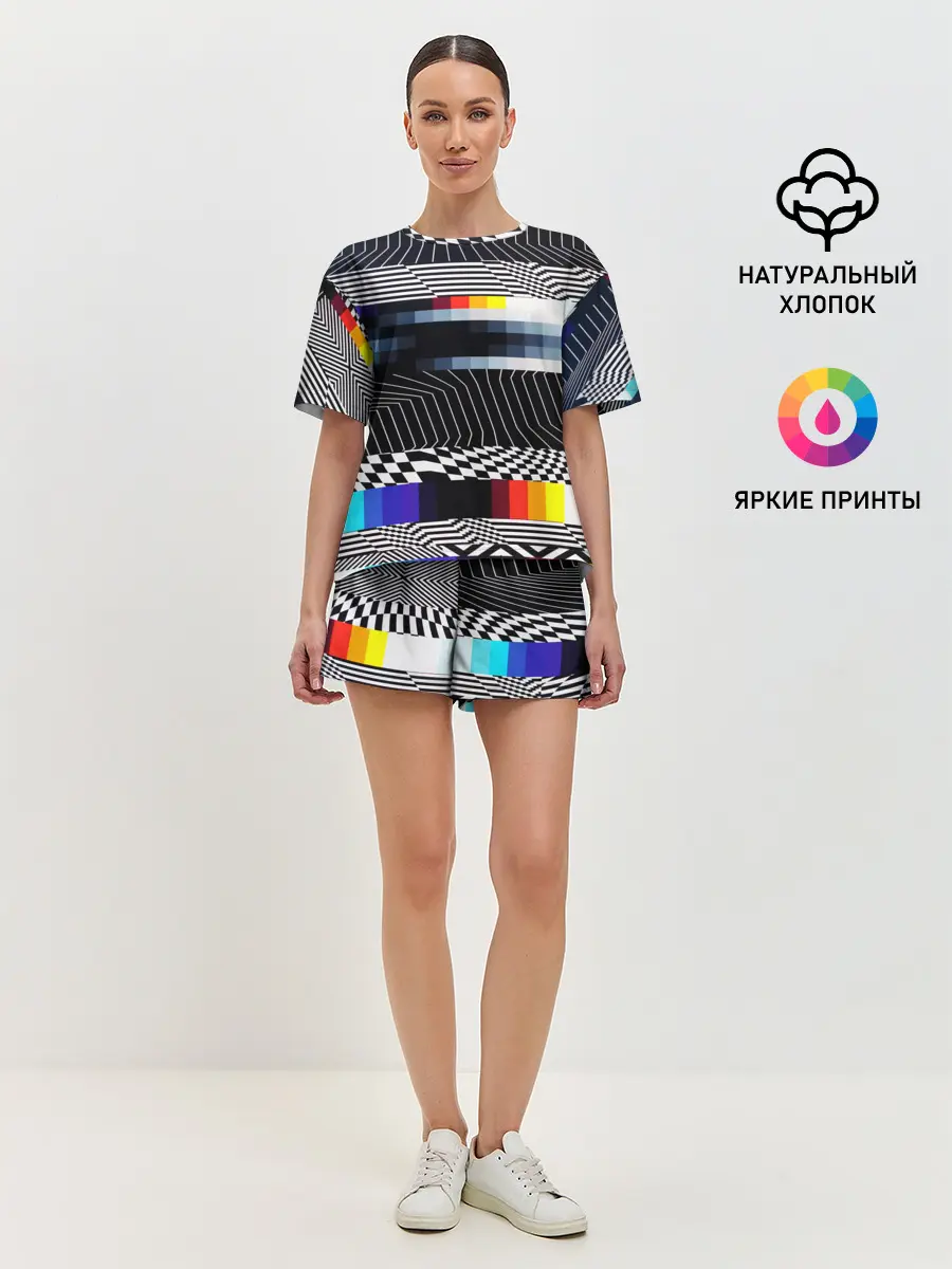 Женская пижама с шортами / Уличный стиль