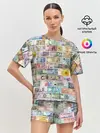Женская пижама с шортами / Деньги мира