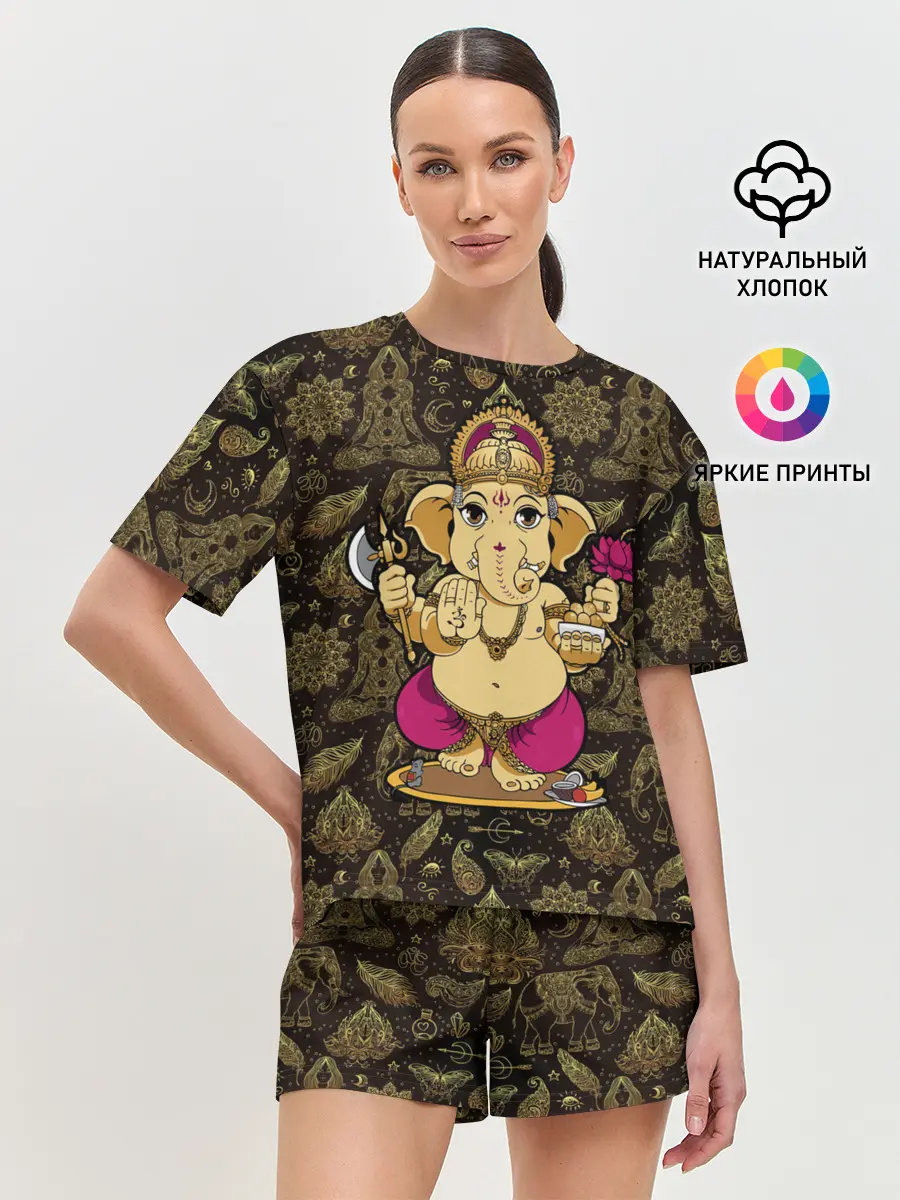 Женская пижама с шортами / Ganesha