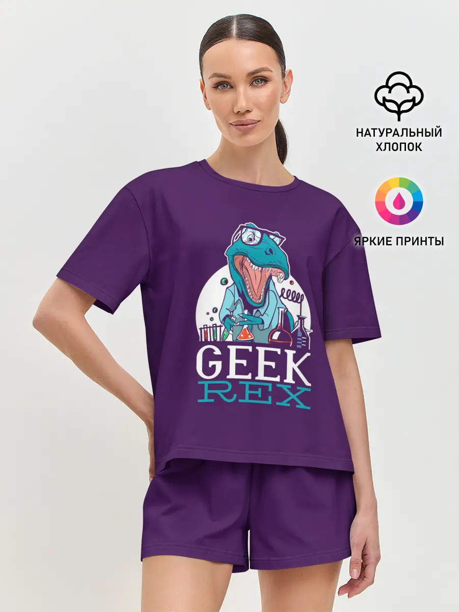 Женская пижама с шортами / Geek Rex