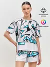 Женская пижама с шортами / Граффити
