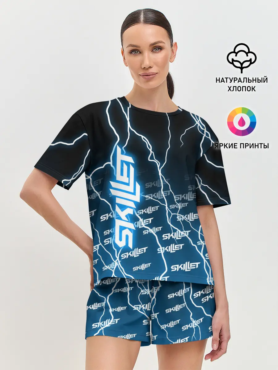 Женская пижама с шортами / SKILLET