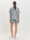 Женская пижама с шортами / Зайцы на лужайке