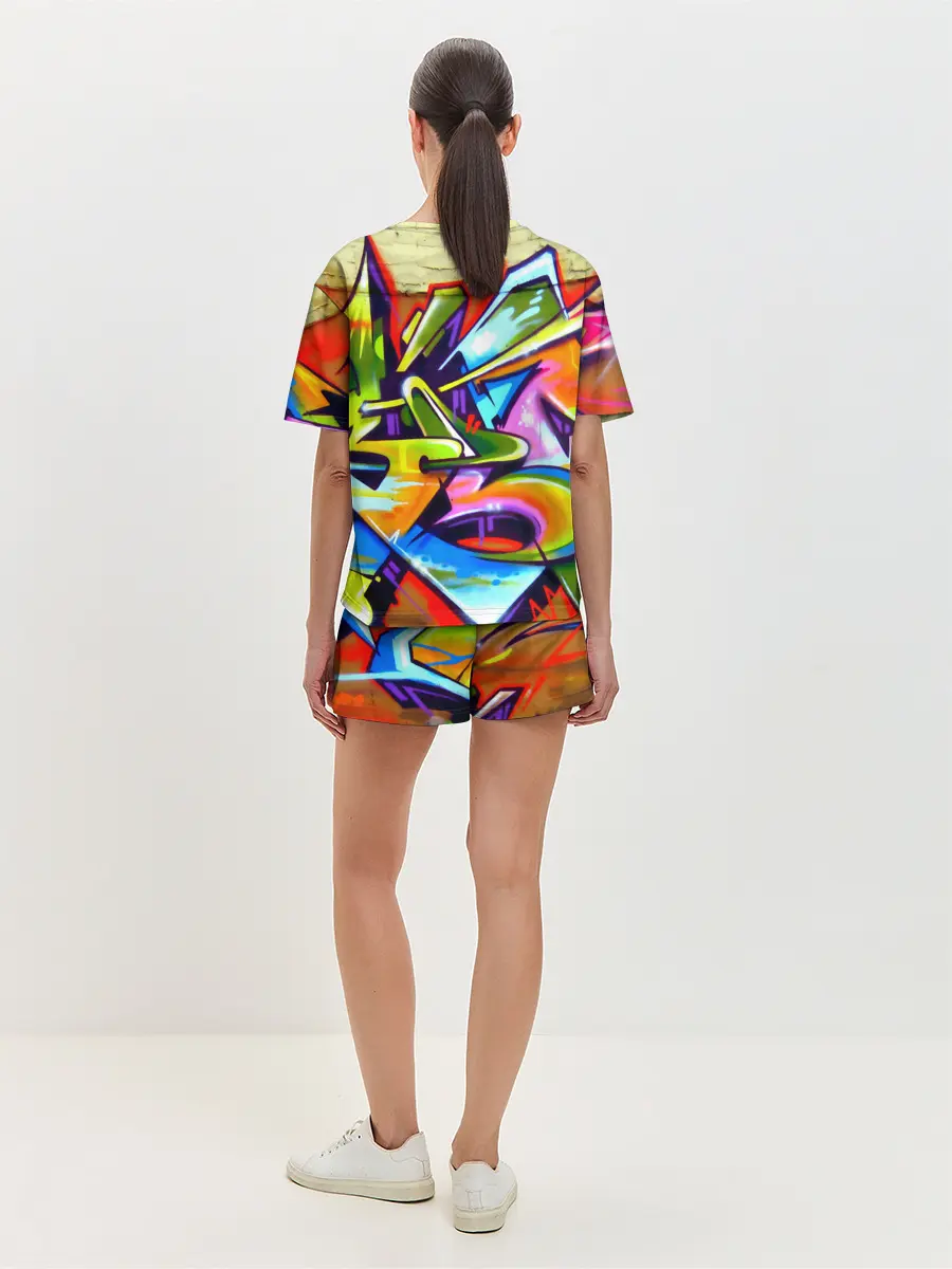 Женская пижама с шортами / Кислота