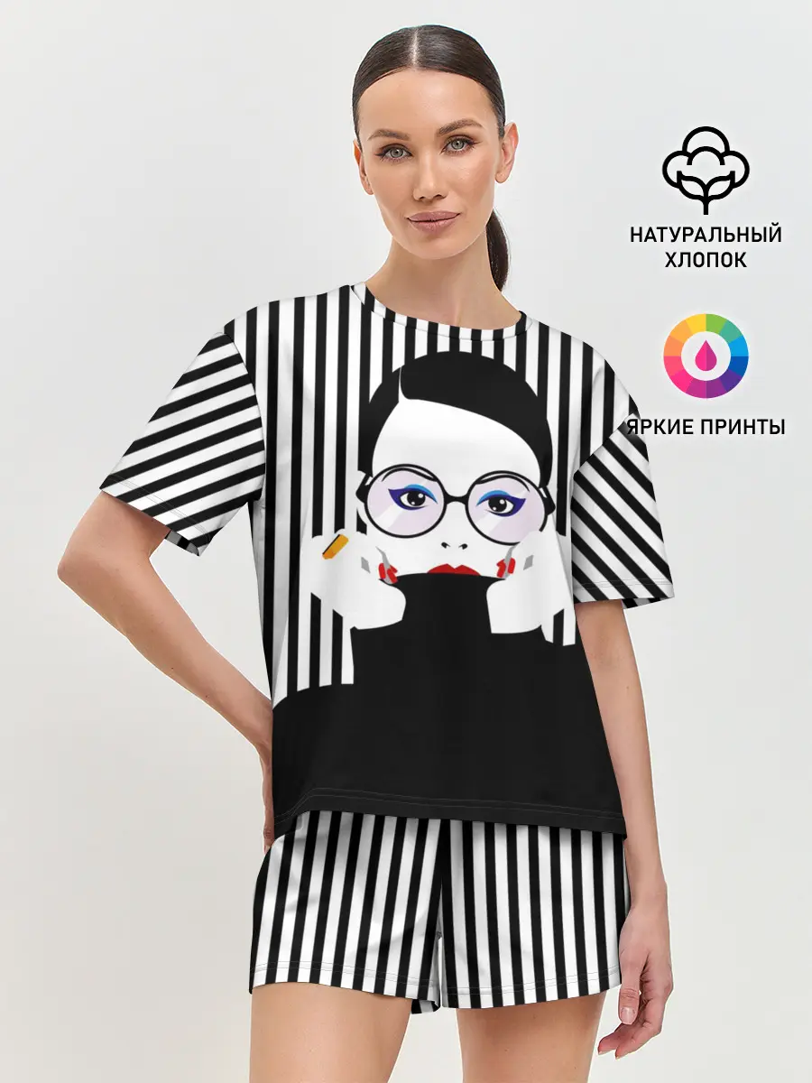 Женская пижама с шортами / Fashion girl