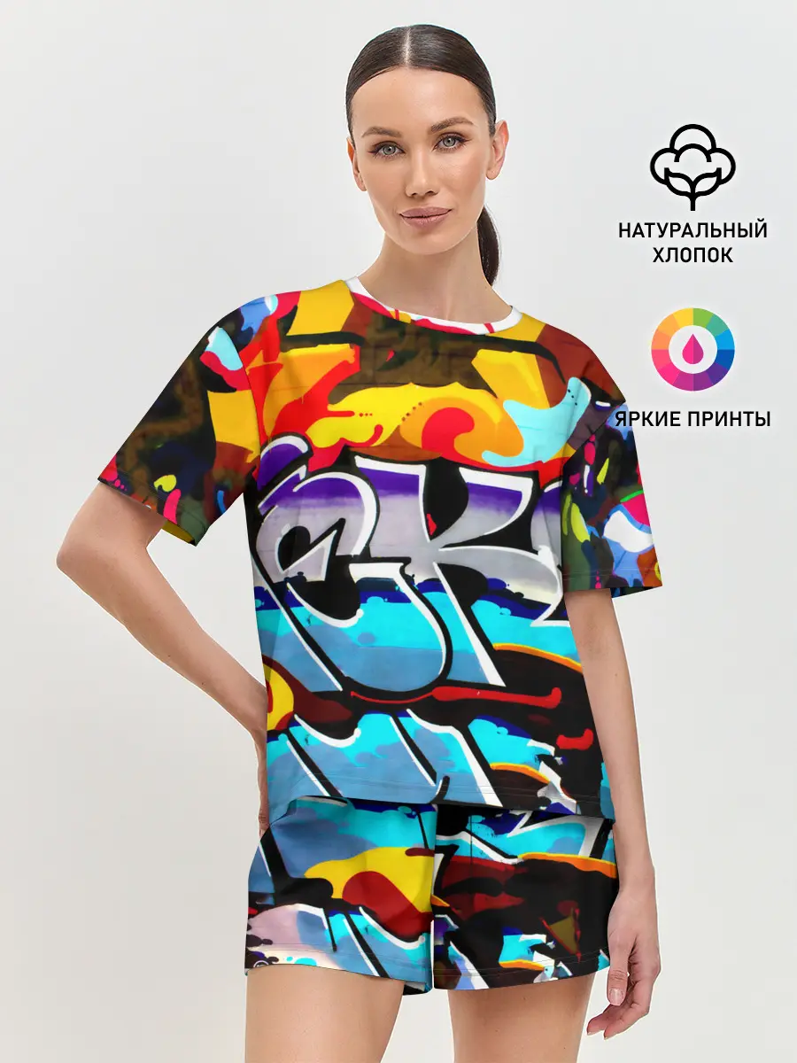 Женская пижама с шортами / urban neon