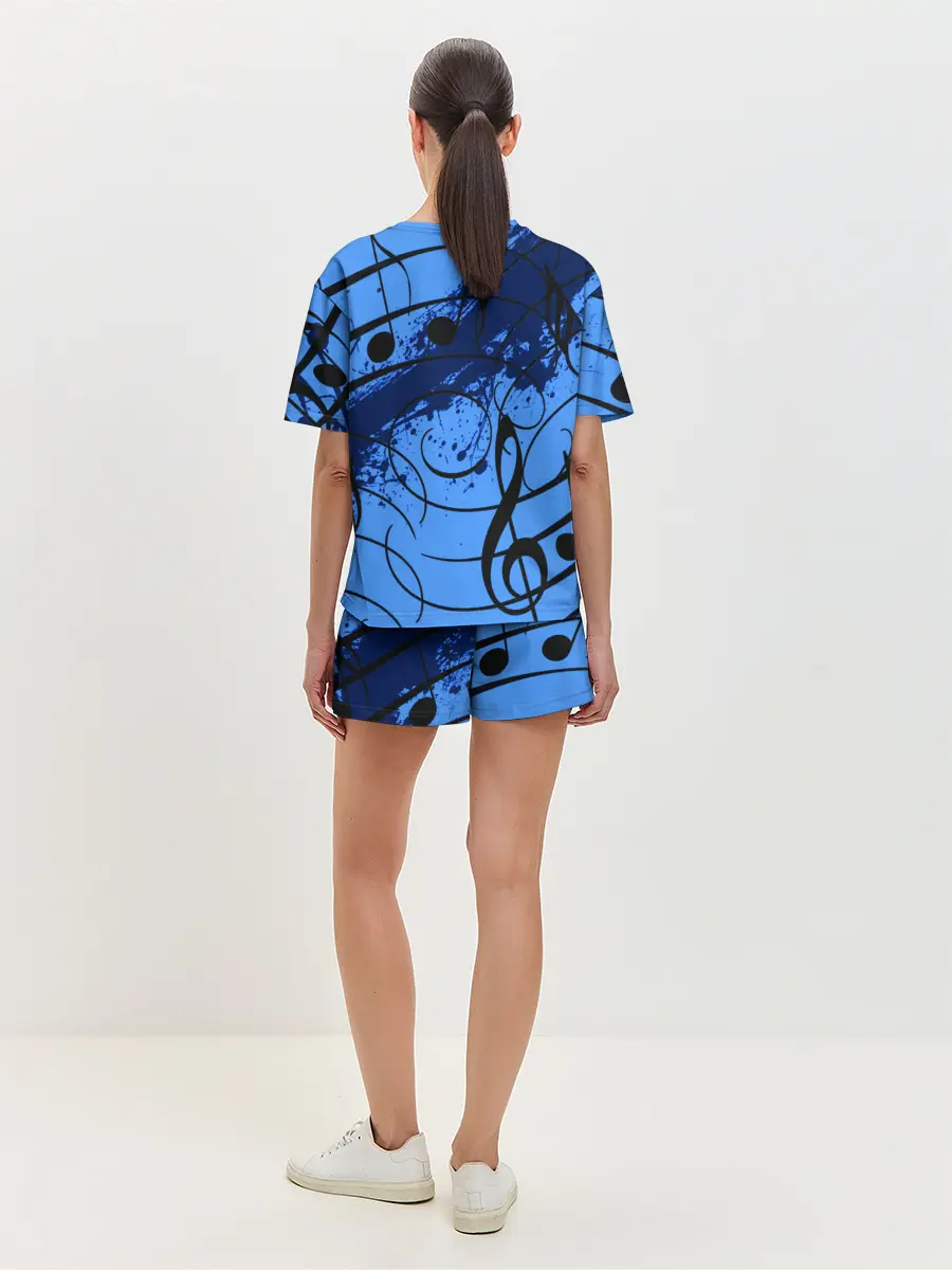 Женская пижама с шортами / Музыка