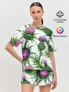 Женская пижама с шортами / Цветок репейника