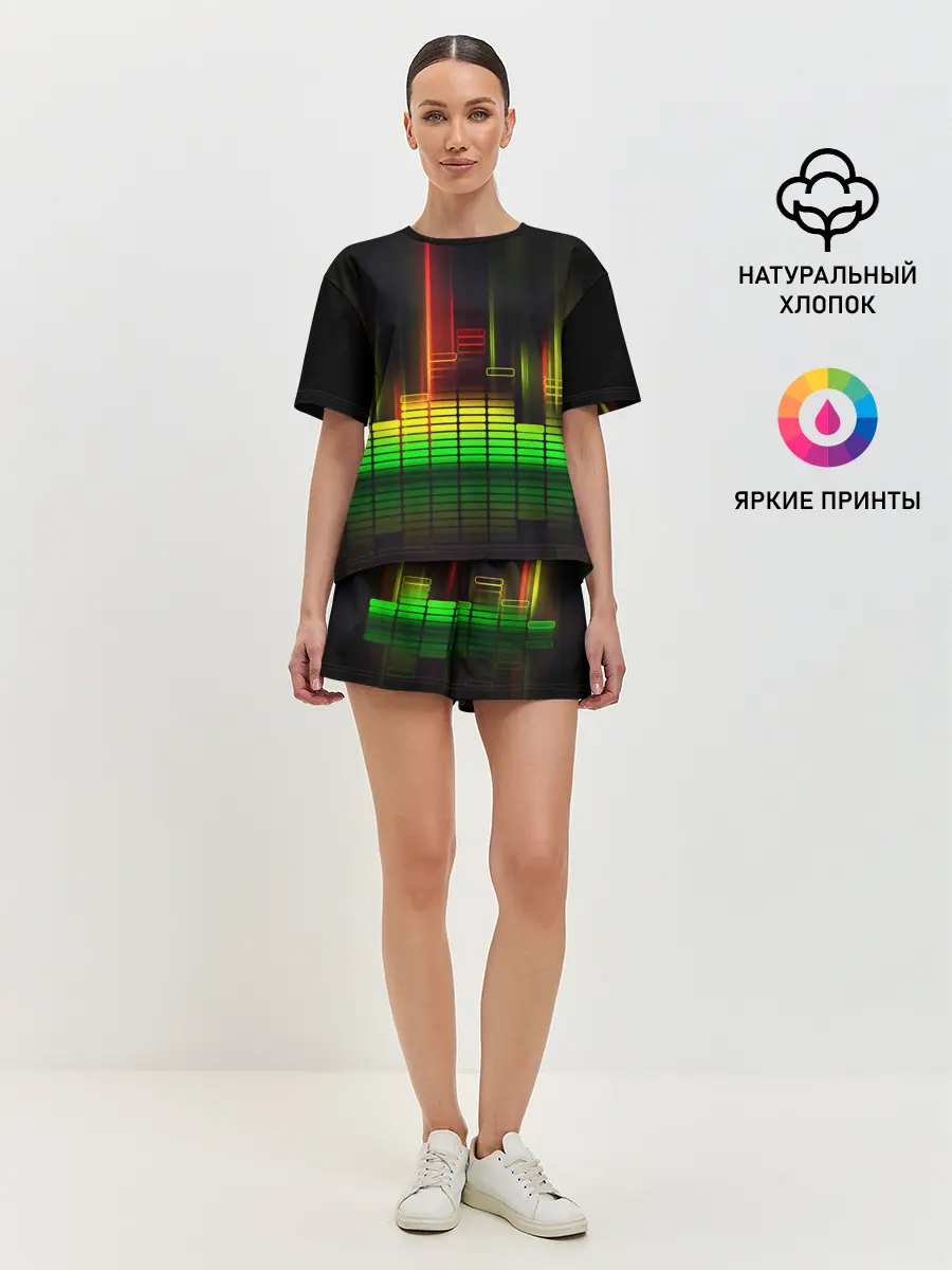 Женская пижама с шортами / эквалайзер
