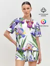 Женская пижама с шортами / Ирисы