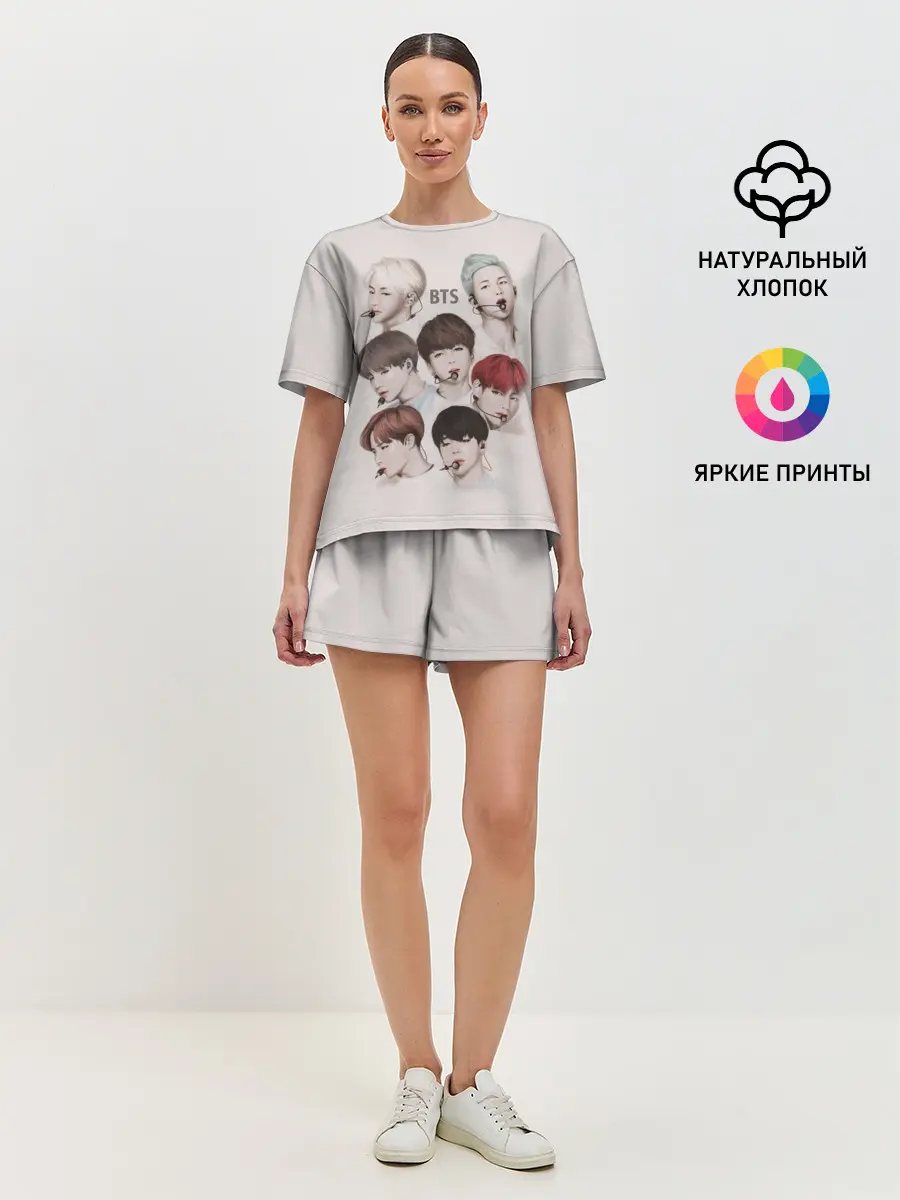 Женская пижама с шортами / BTS