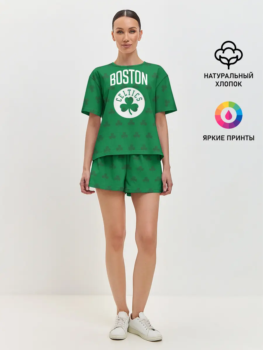 Женская пижама с шортами / Boston Celtics