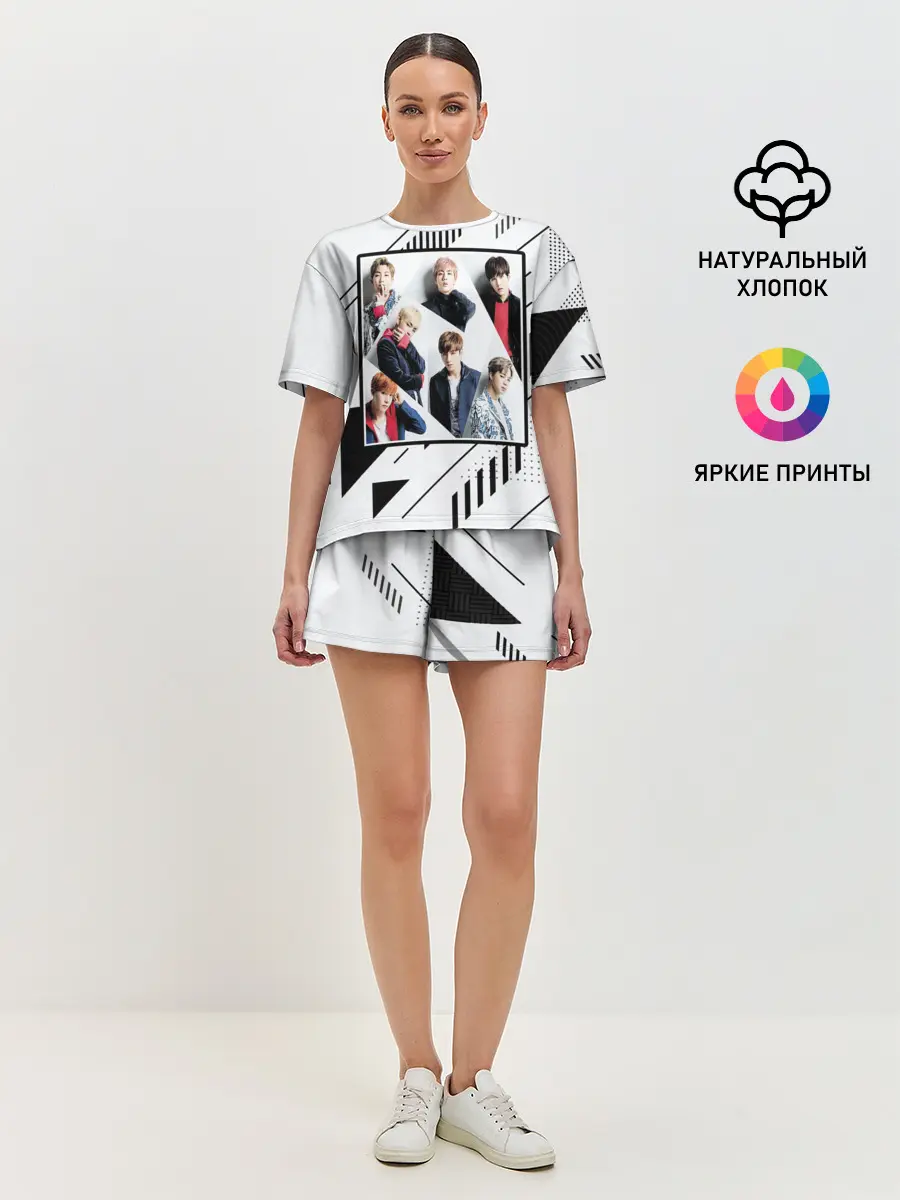 Женская пижама с шортами / BTS