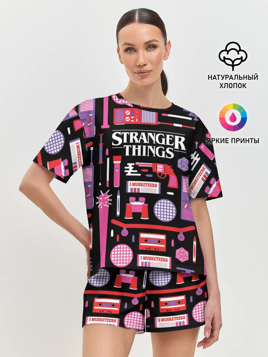 Женская пижама с шортами / STRANGER THINGS STARTER PACK