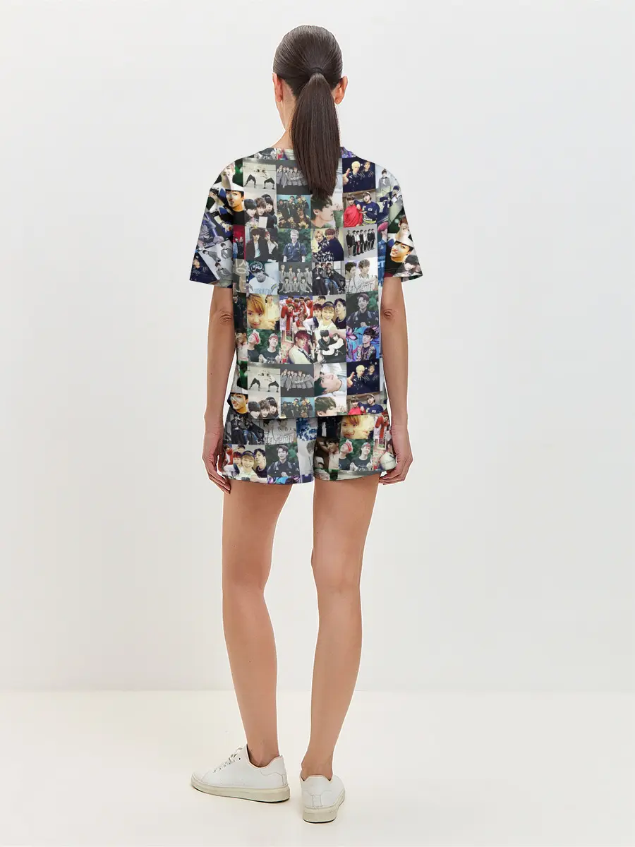 Женская пижама с шортами / BTS Collage