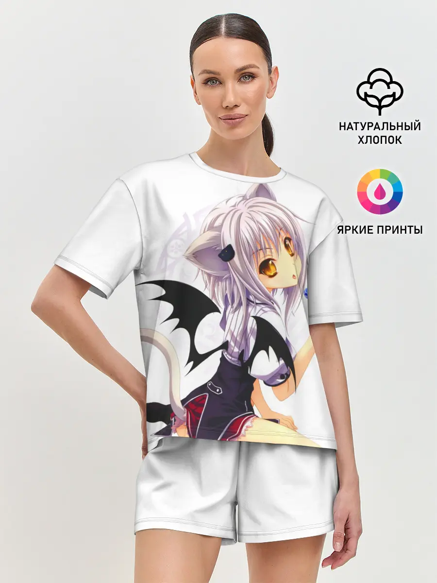 Женская пижама с шортами / High School DxD, Конэко