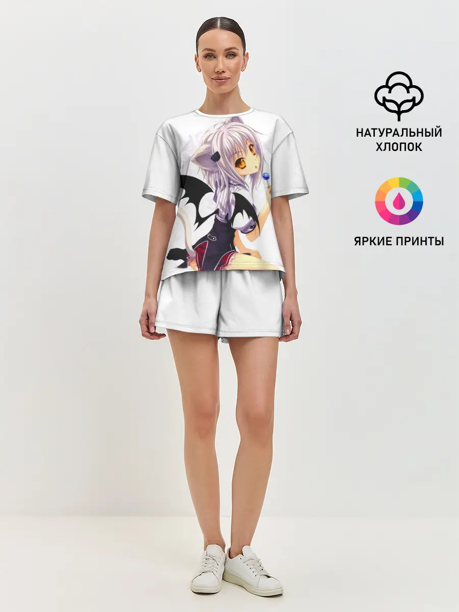 Женская пижама с шортами / High School DxD, Конэко