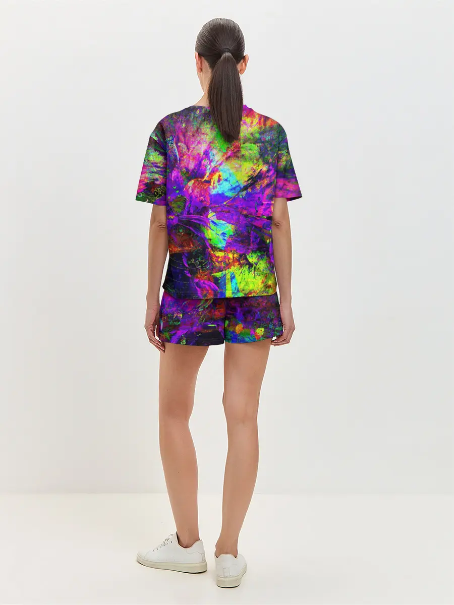 Женская пижама с шортами / Буйство цвета