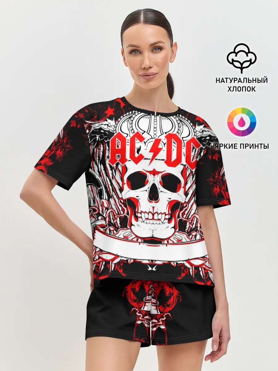 Женская пижама с шортами / AC/DC