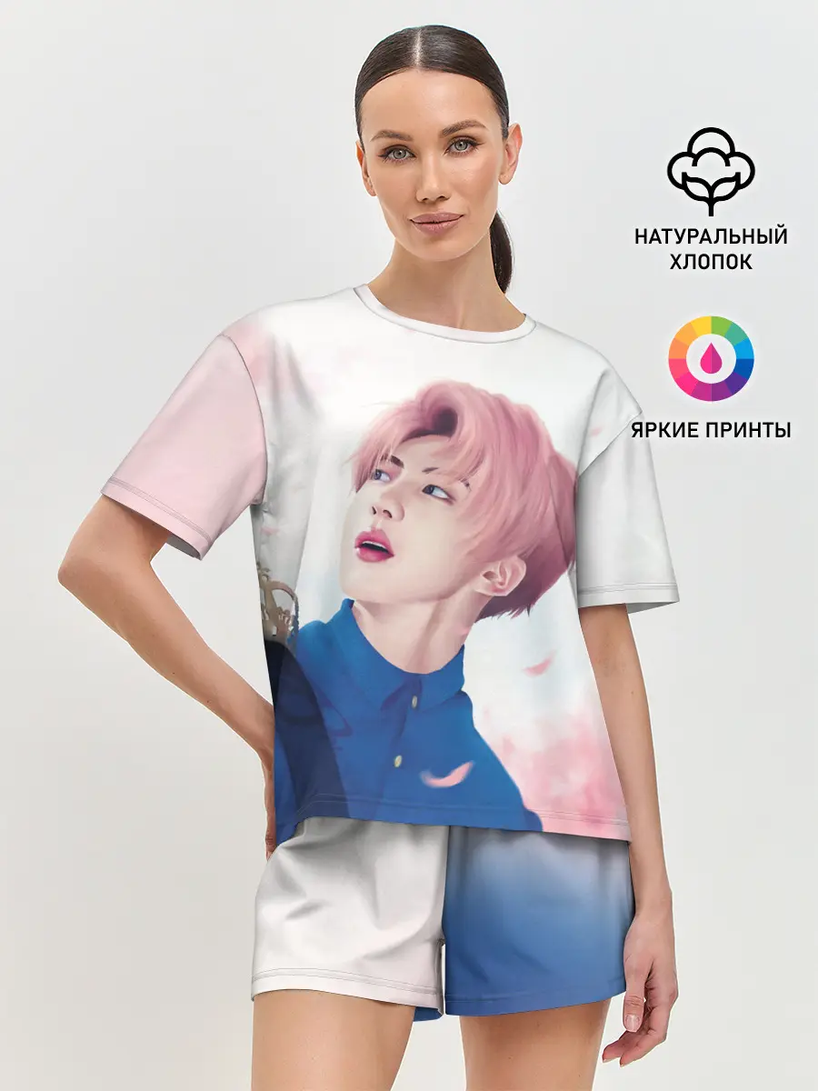 Женская пижама с шортами / Сакура