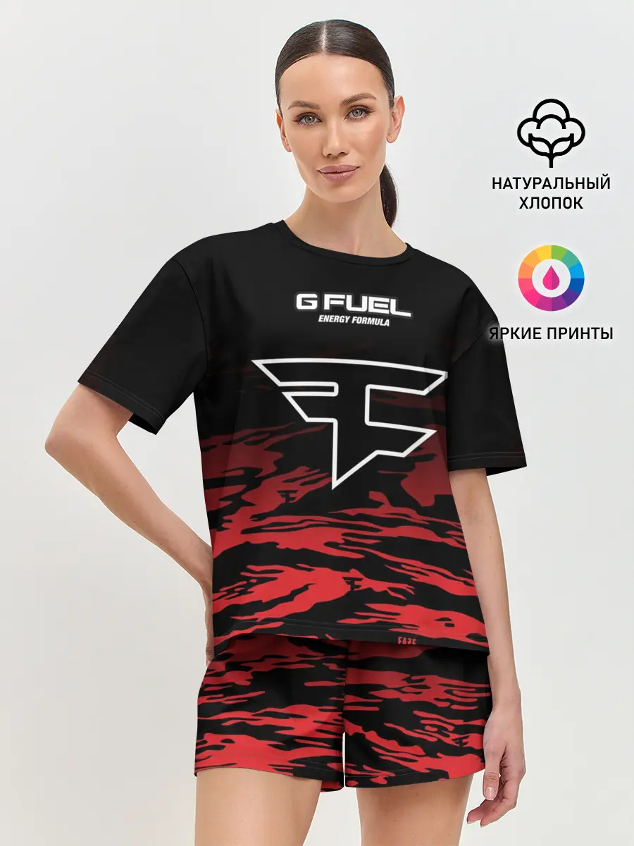 Женская пижама с шортами / Faze clan - Jersey pro 2019