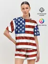 Женская пижама с шортами / США ФЛАГ