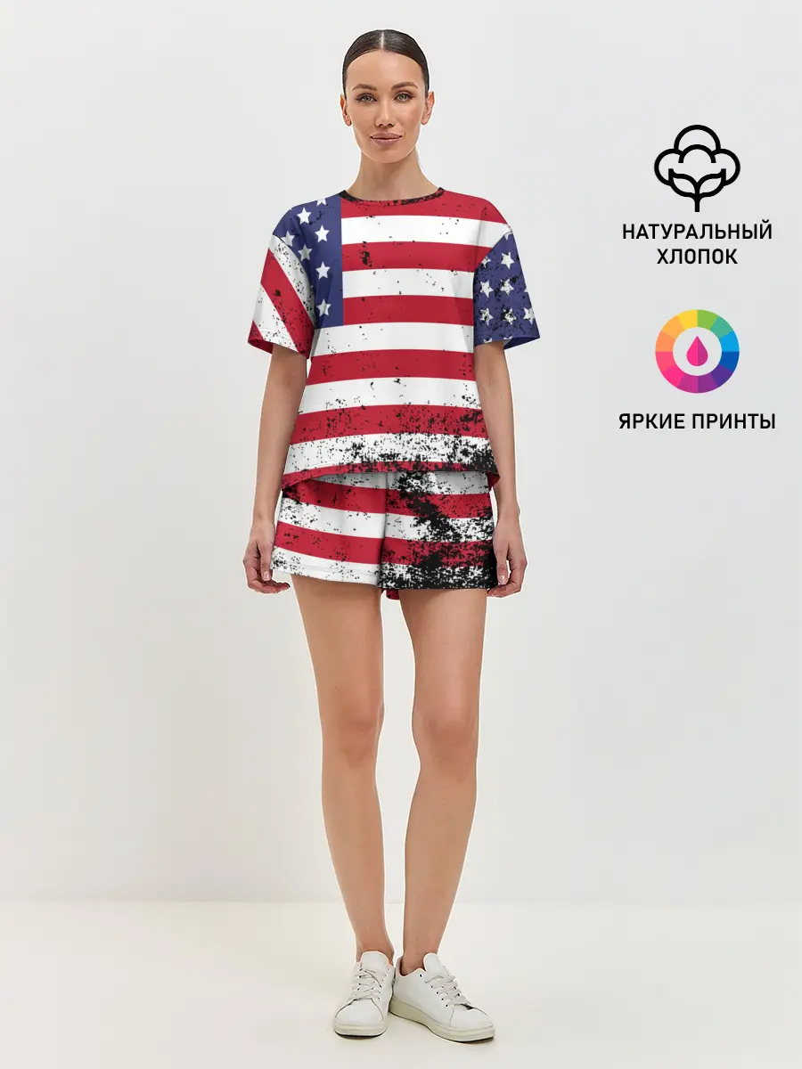 Женская пижама с шортами / США