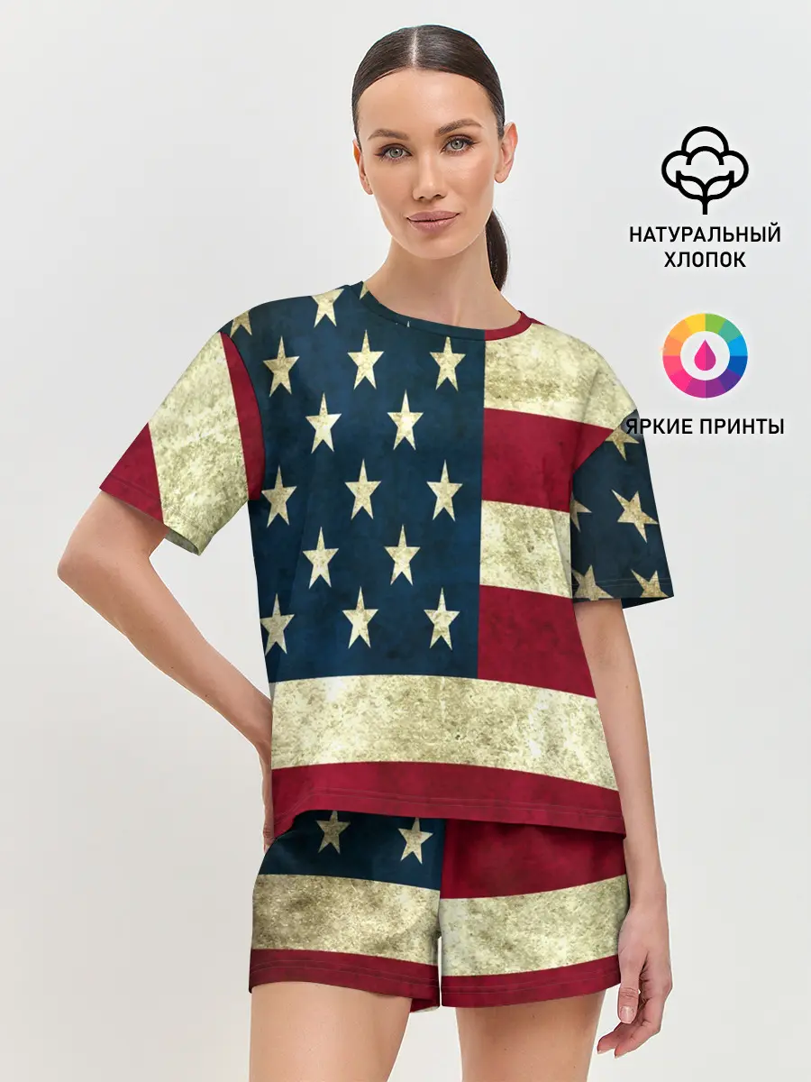 Женская пижама с шортами / usa collection 2019