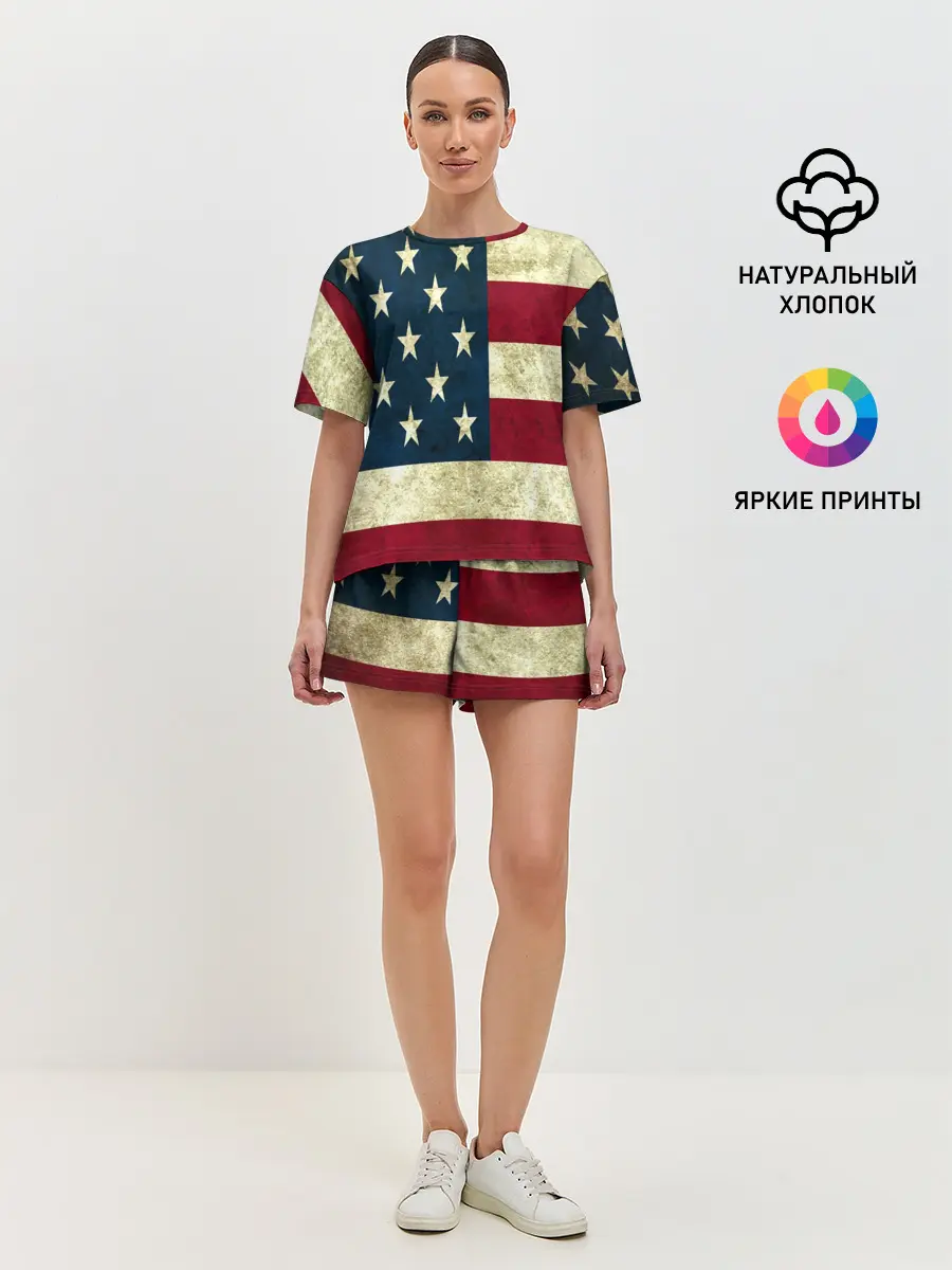 Женская пижама с шортами / usa collection 2019