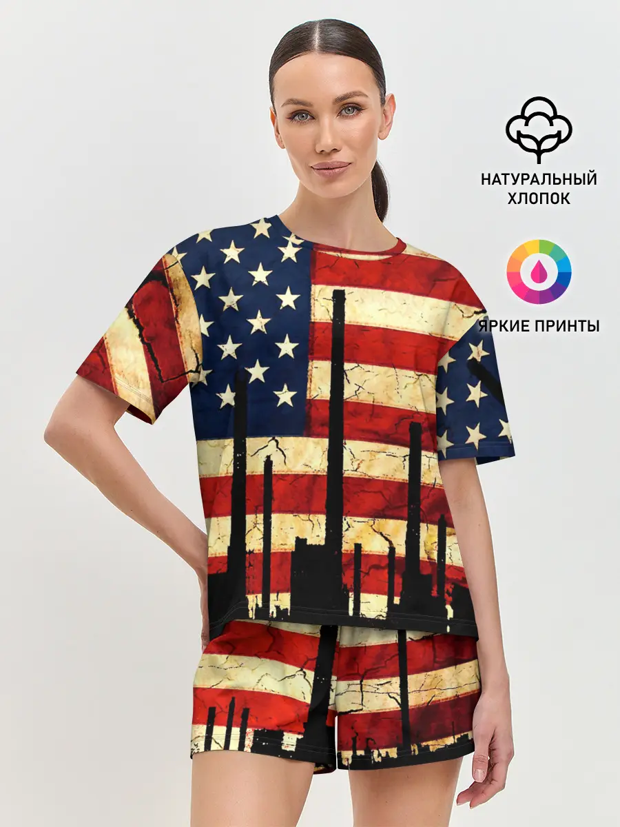 Женская пижама с шортами / USA URBAN