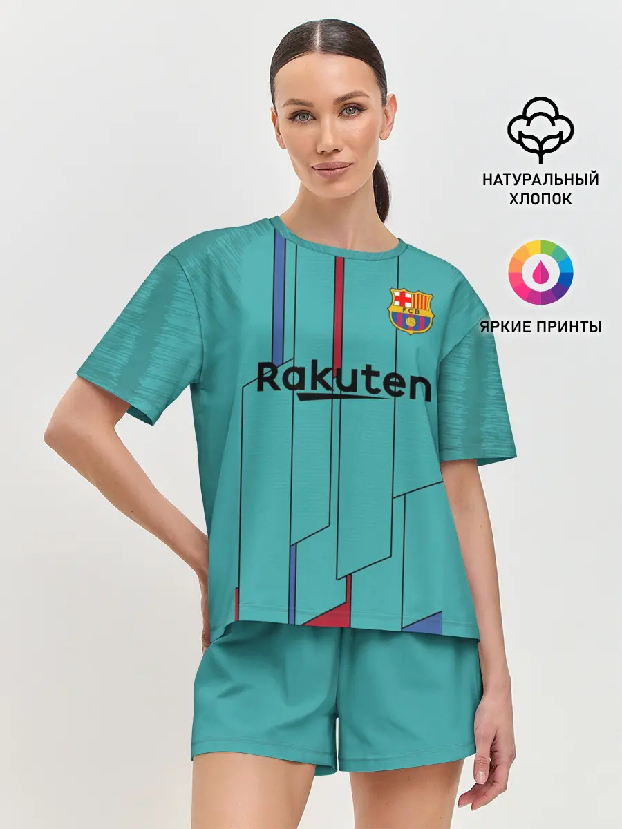 Женская пижама с шортами / Messi away 19-20