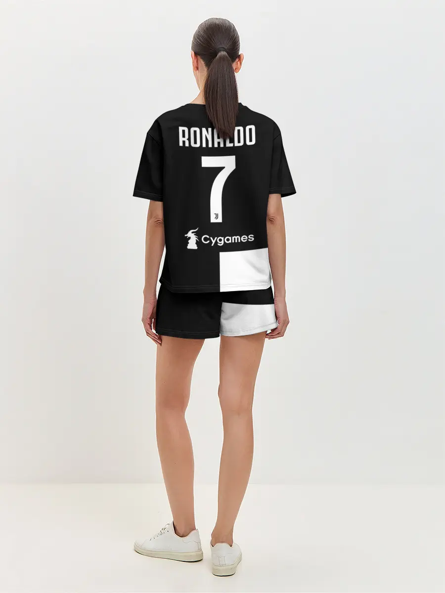 Женская пижама с шортами / Ronaldo Juventus Home 19/20