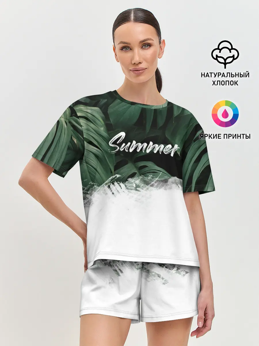 Женская пижама с шортами / Лето