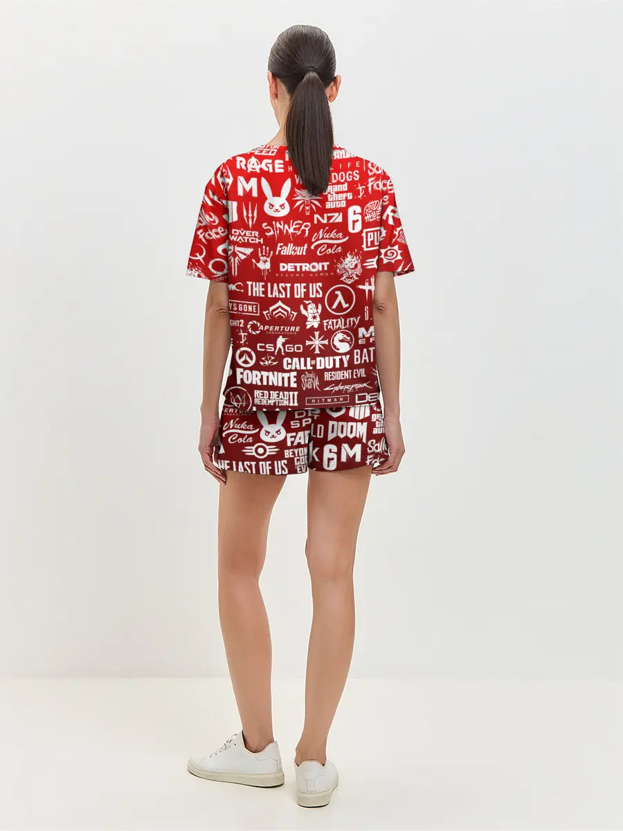 Женская пижама с шортами / ЛОГОТИПЫ ИГР