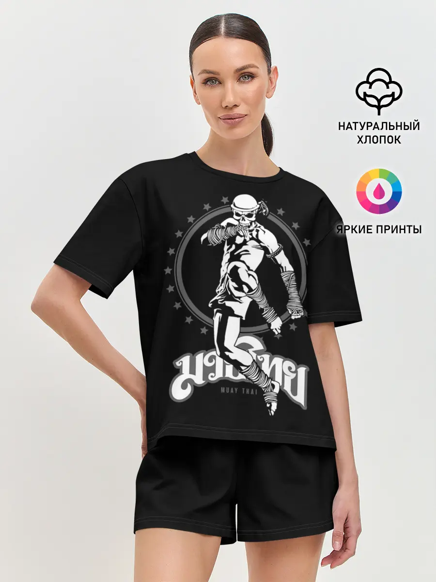 Женская пижама с шортами / Муай тай