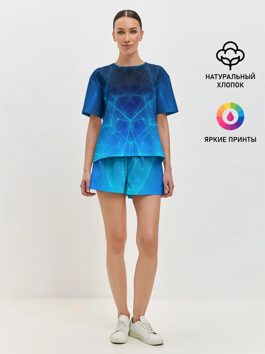 Женская пижама с шортами / НЕОНОВАЯ ЗАЩИТА