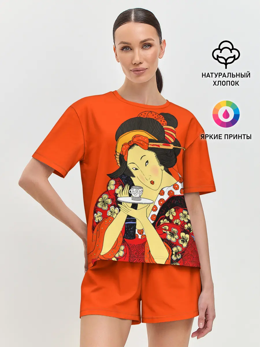 Женская пижама с шортами / Японка