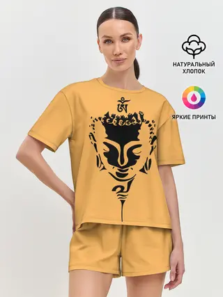 Женская пижама с шортами / Будда