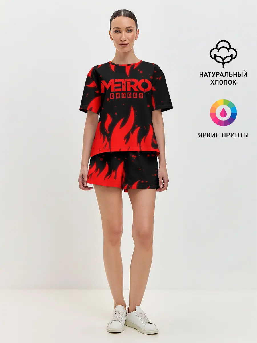 Женская пижама с шортами / METRO