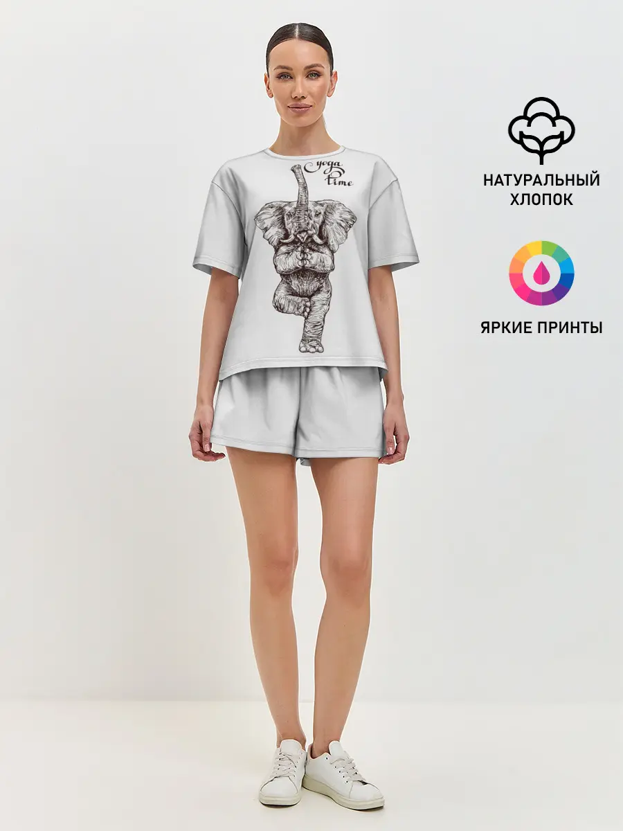 Женская пижама с шортами / Yoga time