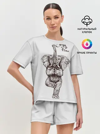 Женская пижама с шортами / Yoga time